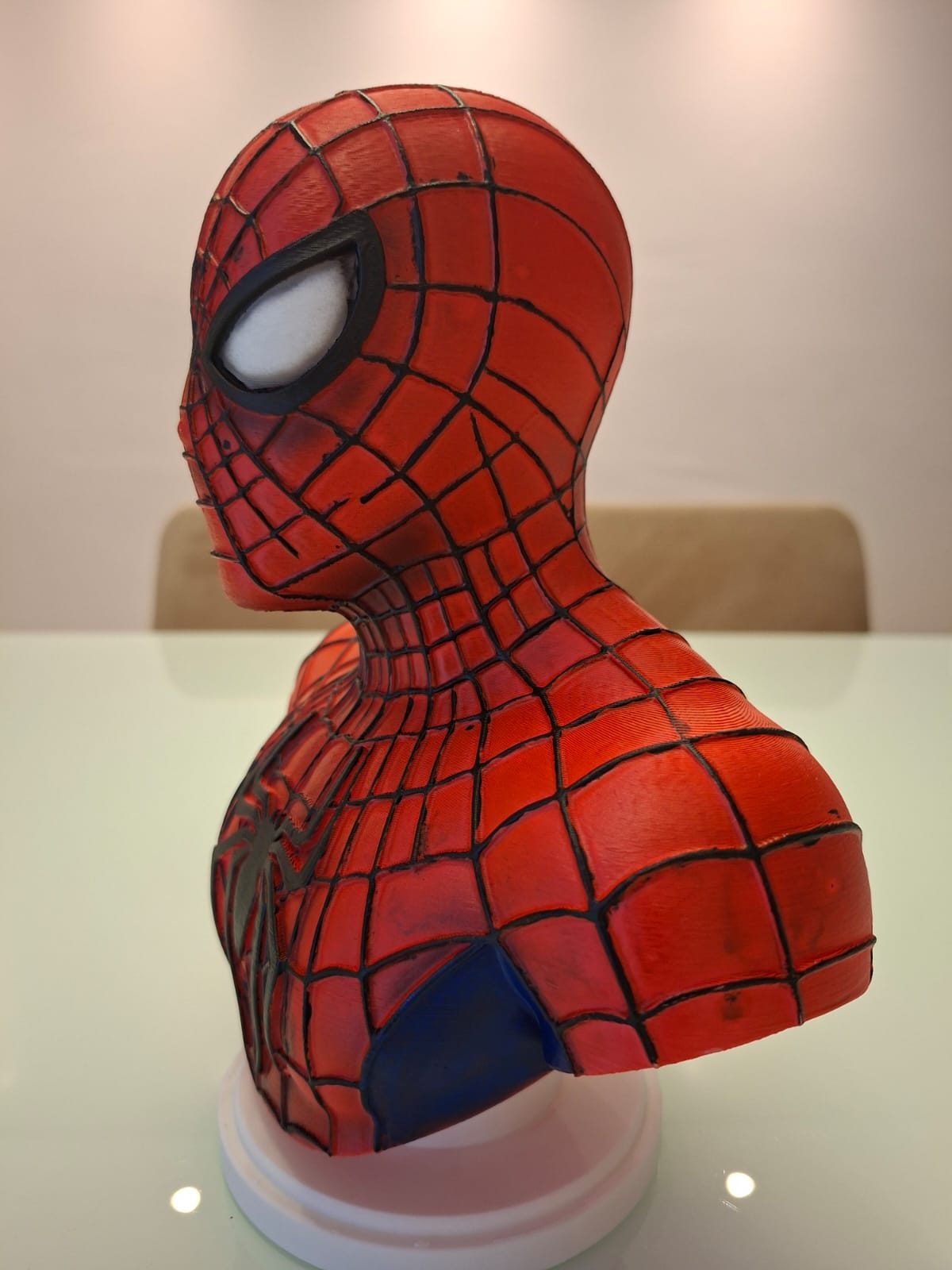 Busto Homem-Aranha 3D 24 cm – Pintado à Mão