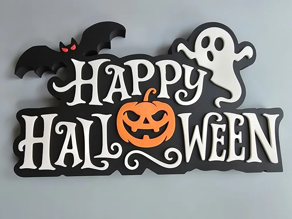 Decoração de Mesa Happy Halloween 3D – 21 cm