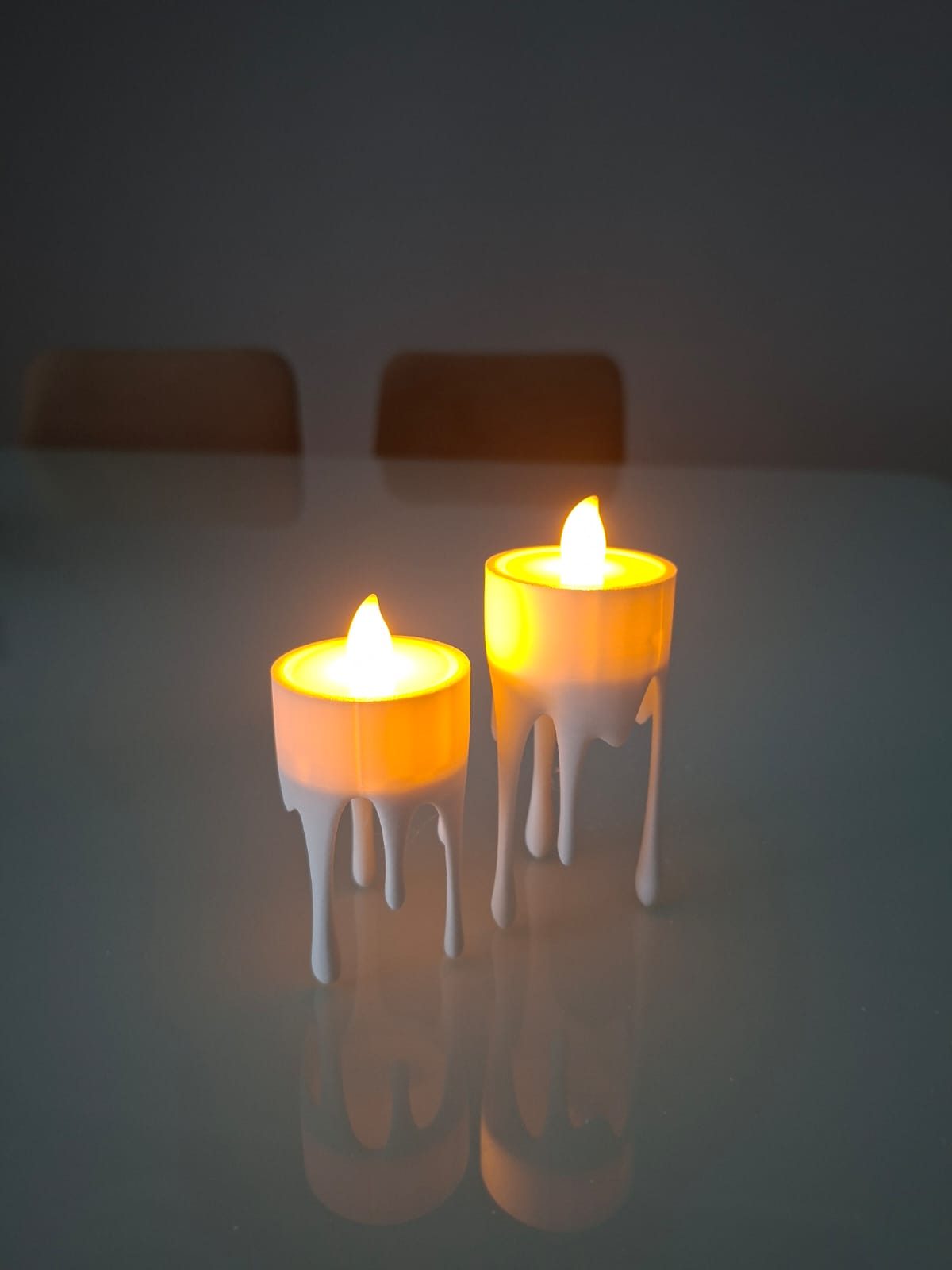 Kit Velas Flutuantes com LED – Decoração de Halloween | 2 Peças