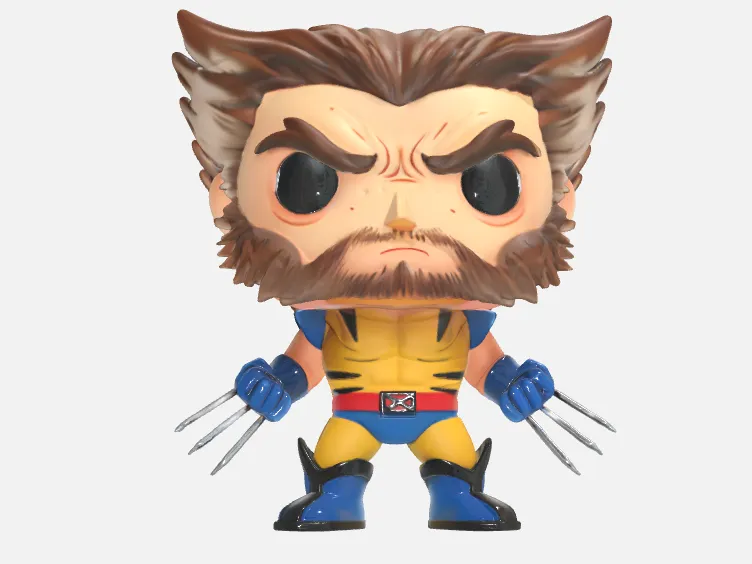 WOLVERINE BARBUDO (FUNKO) - P/COLORIR