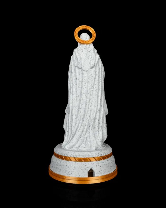 Nossa Senhora Iluminada – Escultura 3D com LED 12V | 16 cm