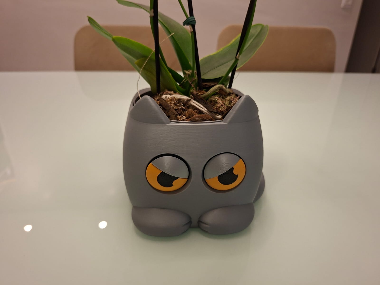 Vaso Inteligente - Gato Mal-Humorado