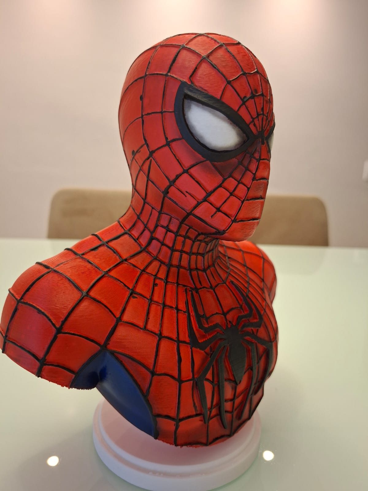 Busto Homem-Aranha 3D 24 cm – Pintado à Mão
