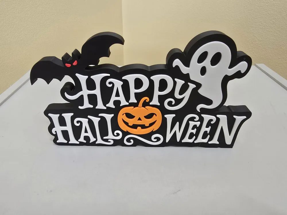 Decoração de Mesa Happy Halloween 3D – 21 cm