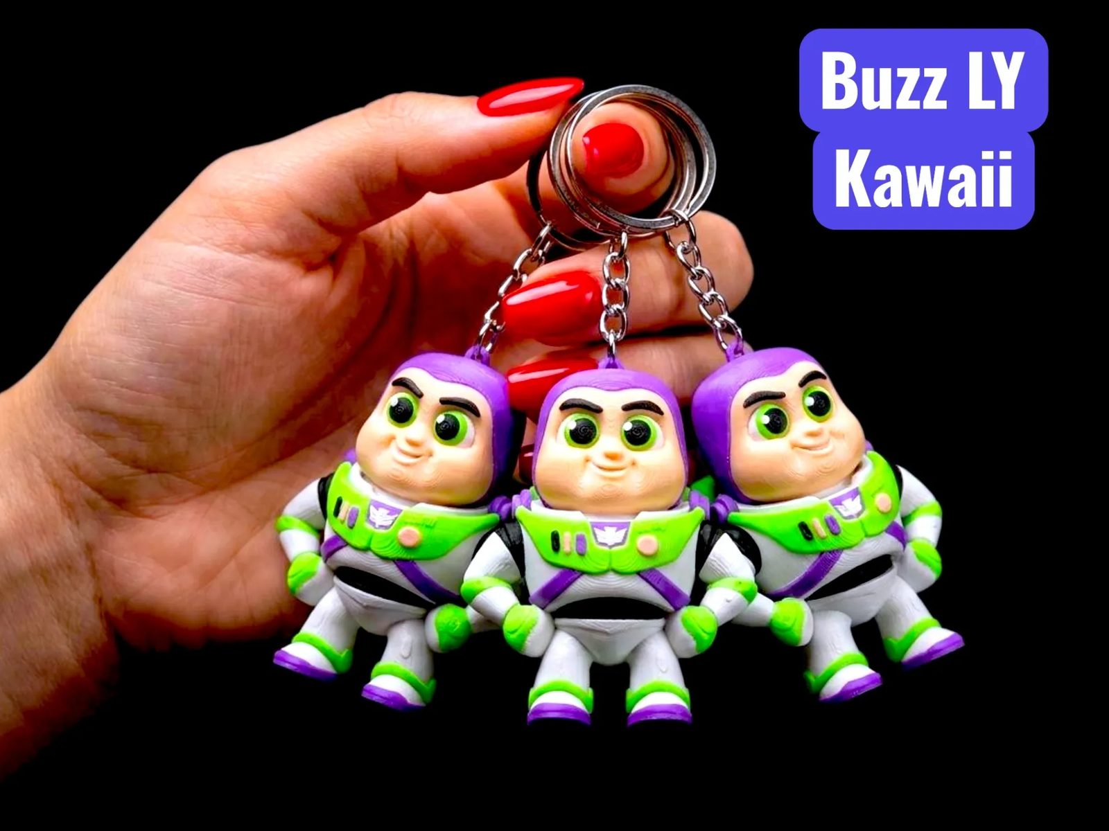 Chaveiro Buzz Lightyear 3D Colorido – Toy Story