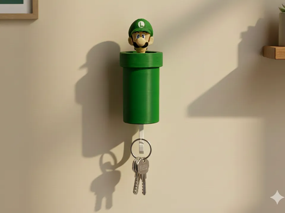 Porta Chave Super Mario - Luigi