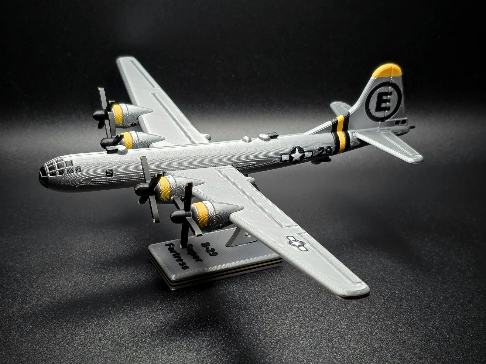 B-52 Stratofortress – Kit Avião 3D para Montar com Base