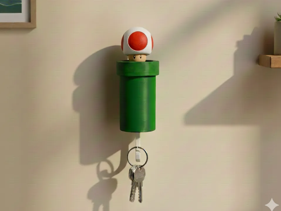 Porta Chave Super Mario - Toad