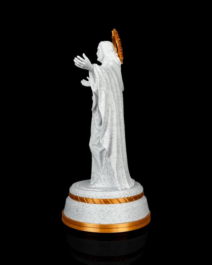 Cristo Resplandecente Iluminado – Escultura 3D com LED 12V | 16 cm