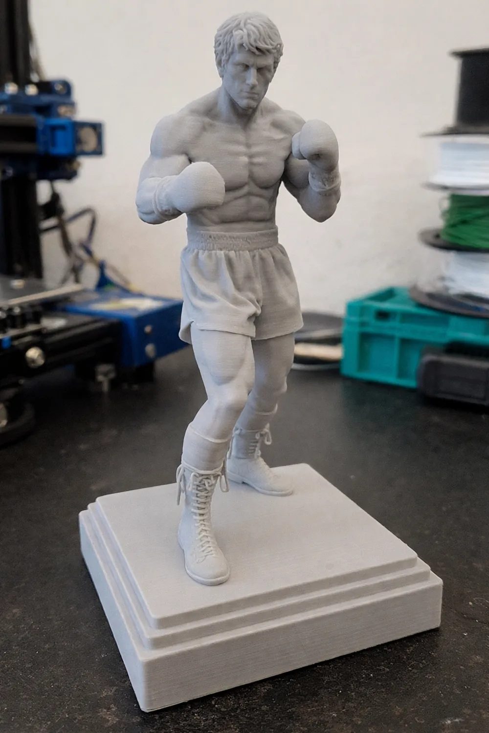 Rocky Balboa 15/18 cm – Boneco Colecionável 3D para Colorir